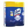 Lysol Towels & Wipes, White, Canister, Nonwoven Fiber, 80 Wipes, Lemon & Lime Blossom®, 6 PK 19200-80296